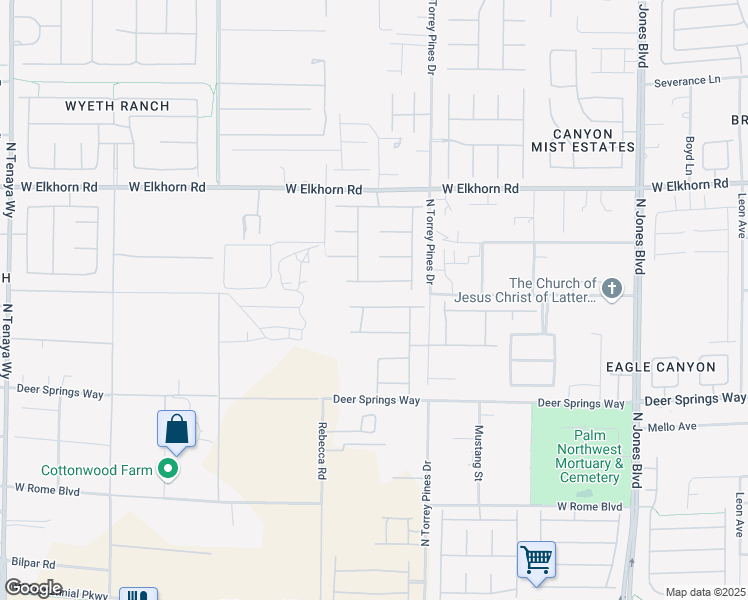 map of restaurants, bars, coffee shops, grocery stores, and more near 6488 Bluff Dwellers Avenue in Las Vegas