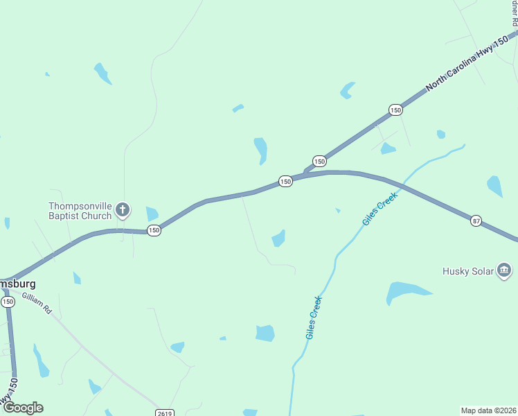 map of restaurants, bars, coffee shops, grocery stores, and more near 1736 North Carolina 87 in Reidsville