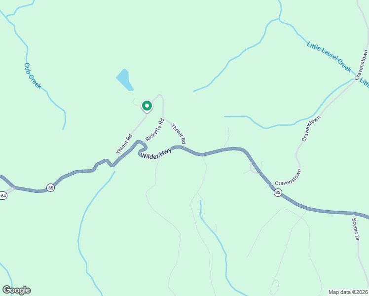 map of restaurants, bars, coffee shops, grocery stores, and more near 101 Threet Road in Crawford