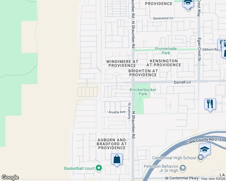 map of restaurants, bars, coffee shops, grocery stores, and more near 10817 Wrigley Field Avenue in Las Vegas