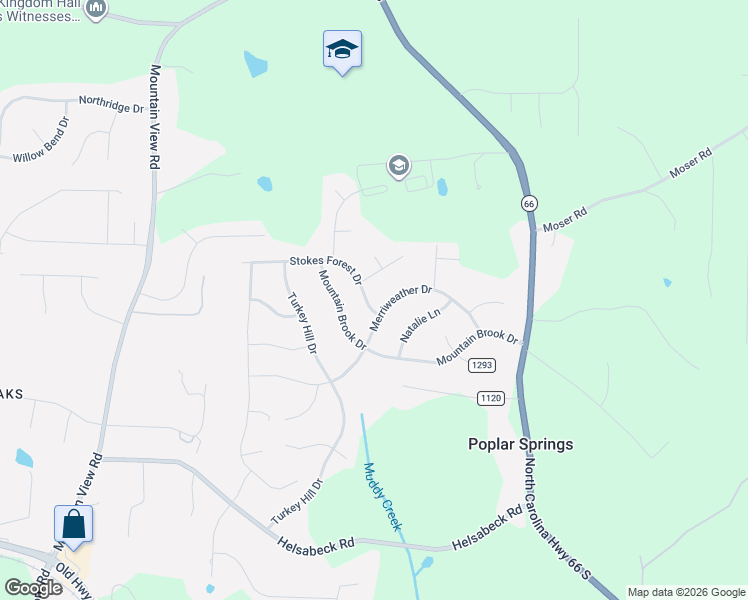 map of restaurants, bars, coffee shops, grocery stores, and more near 106 Stokes Drive in King