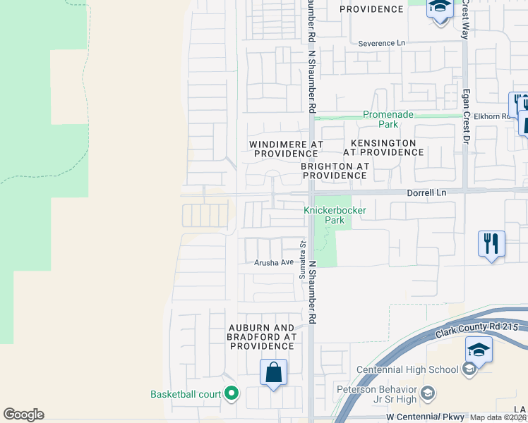 map of restaurants, bars, coffee shops, grocery stores, and more near 10817 Wrigley Field Avenue in Las Vegas