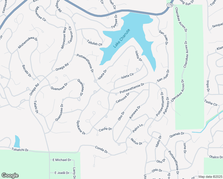 map of restaurants, bars, coffee shops, grocery stores, and more near 54 Isleta Drive in Cherokee Village