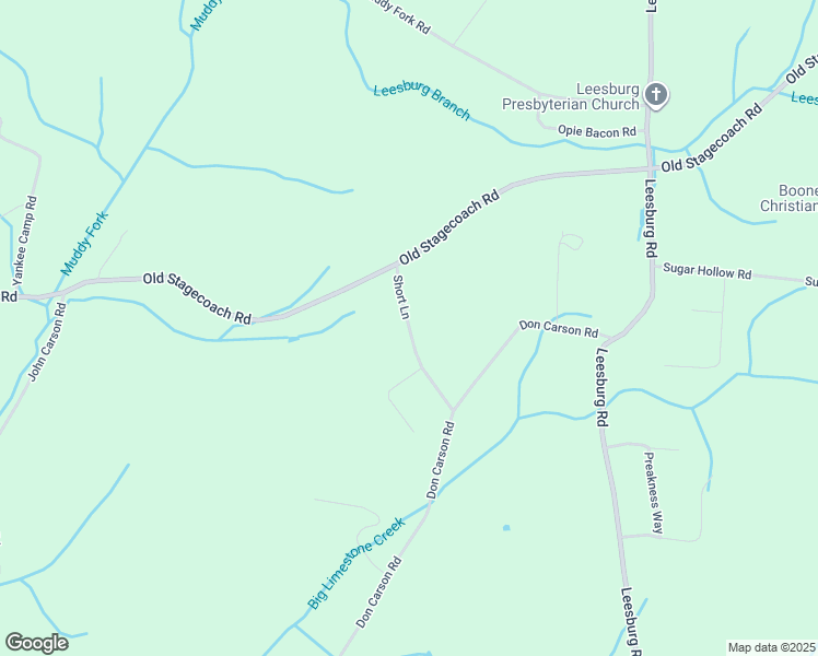 map of restaurants, bars, coffee shops, grocery stores, and more near 156 Short Lane in Jonesborough