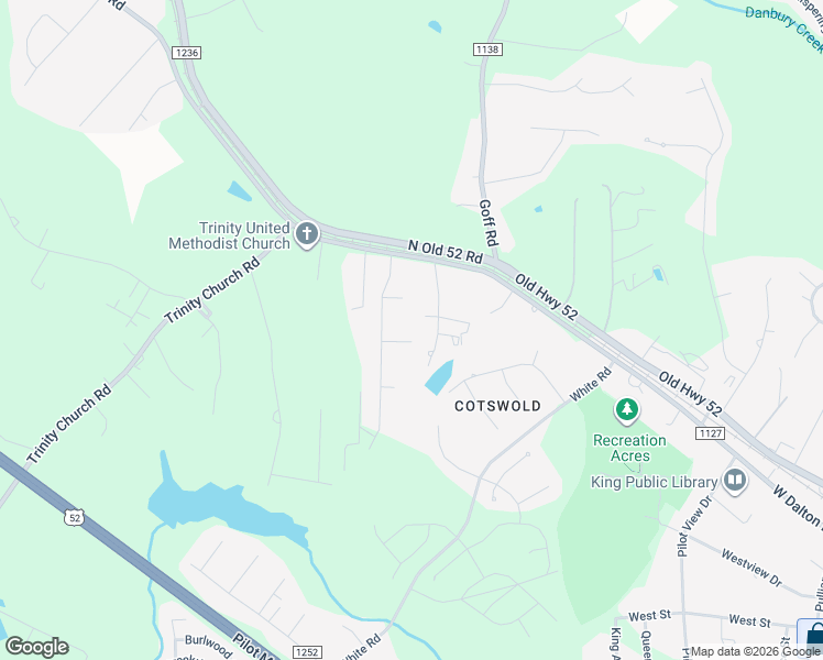 map of restaurants, bars, coffee shops, grocery stores, and more near 209 Hillcrest Drive in King