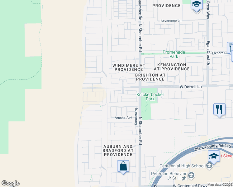 map of restaurants, bars, coffee shops, grocery stores, and more near 10818 Faulkner Run Avenue in Las Vegas