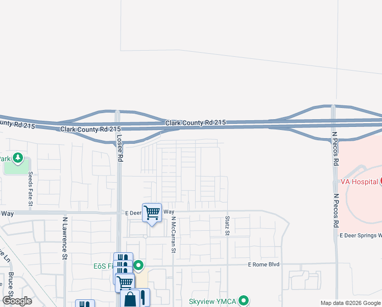 map of restaurants, bars, coffee shops, grocery stores, and more near 2765 Frosted Teal Avenue in North Las Vegas