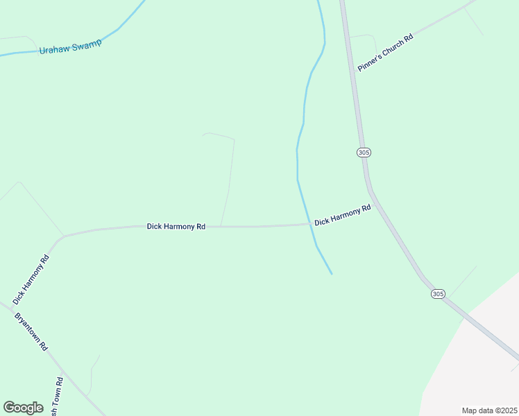 map of restaurants, bars, coffee shops, grocery stores, and more near 306 Dick Harmony Road in Rich Square