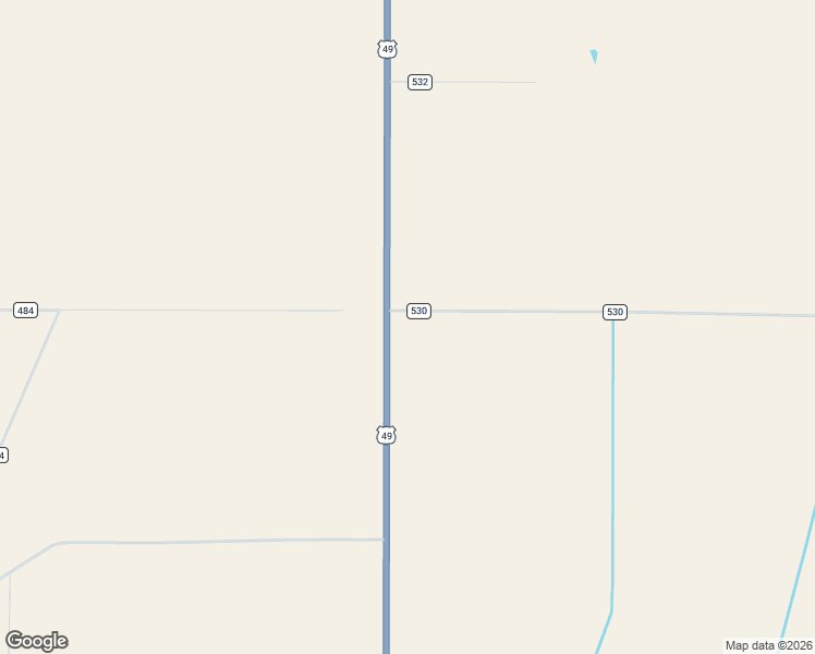 map of restaurants, bars, coffee shops, grocery stores, and more near 18 County Road 530 in Rector