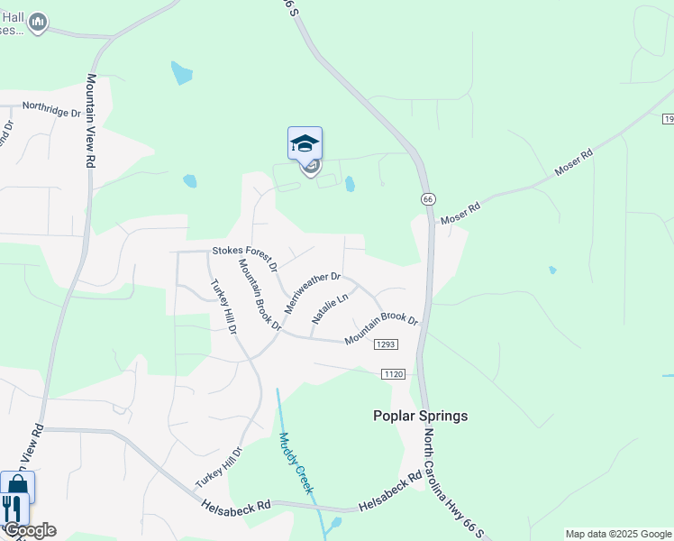 map of restaurants, bars, coffee shops, grocery stores, and more near 101 Partridge Lane in King