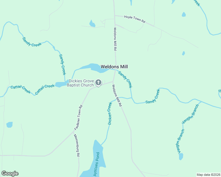 map of restaurants, bars, coffee shops, grocery stores, and more near 2408 Weldons Mill Road in Henderson