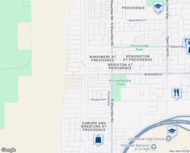 map of restaurants, bars, coffee shops, grocery stores, and more near 10818 Faulkner Run Avenue in Las Vegas