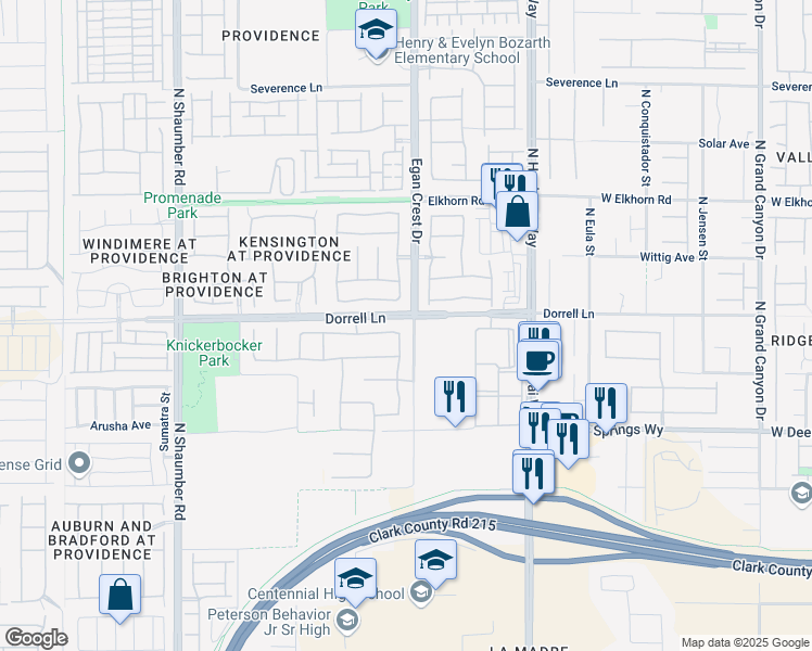 map of restaurants, bars, coffee shops, grocery stores, and more near 10302 Artful Stone Avenue in Las Vegas