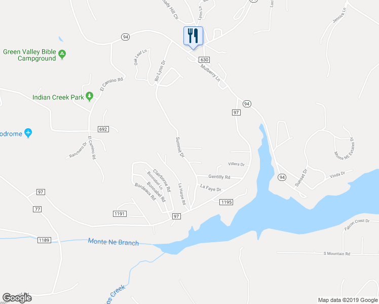 map of restaurants, bars, coffee shops, grocery stores, and more near 13867 Saratoga Drive in Rogers