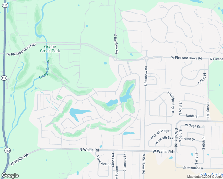 map of restaurants, bars, coffee shops, grocery stores, and more near 6719 West Shadow Valley Road in Rogers
