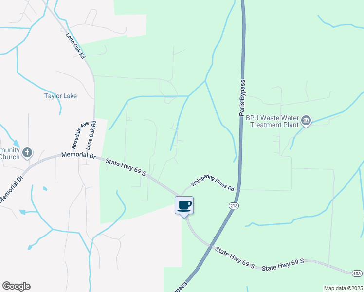map of restaurants, bars, coffee shops, grocery stores, and more near 202 Cole Fairway in Paris
