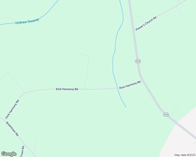map of restaurants, bars, coffee shops, grocery stores, and more near 306 Dick Harmony Road in Rich Square