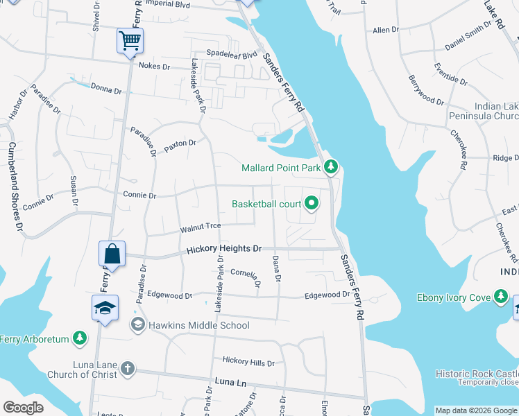 map of restaurants, bars, coffee shops, grocery stores, and more near 108 Dana Drive in Hendersonville