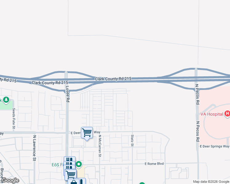 map of restaurants, bars, coffee shops, grocery stores, and more near 2833 Champagne Gold Avenue in North Las Vegas