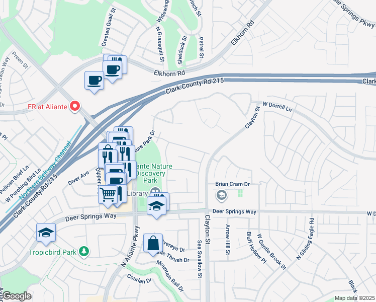 map of restaurants, bars, coffee shops, grocery stores, and more near 2109 Humble Hollow Place in North Las Vegas