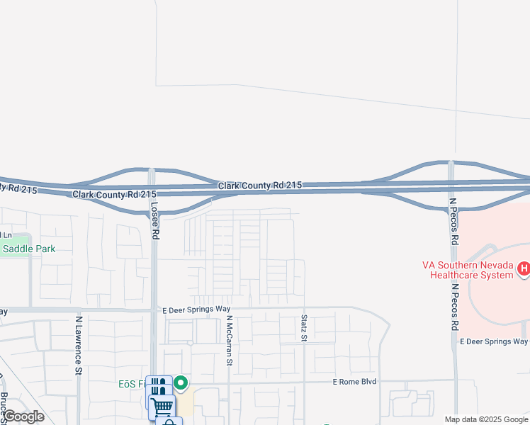 map of restaurants, bars, coffee shops, grocery stores, and more near 2834 Champagne Gold Avenue in North Las Vegas