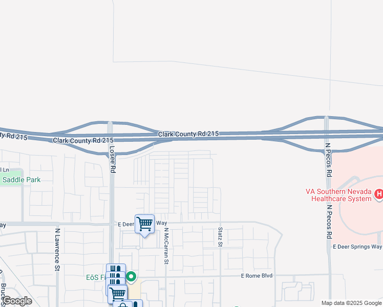 map of restaurants, bars, coffee shops, grocery stores, and more near 2834 Champagne Gold Avenue in North Las Vegas
