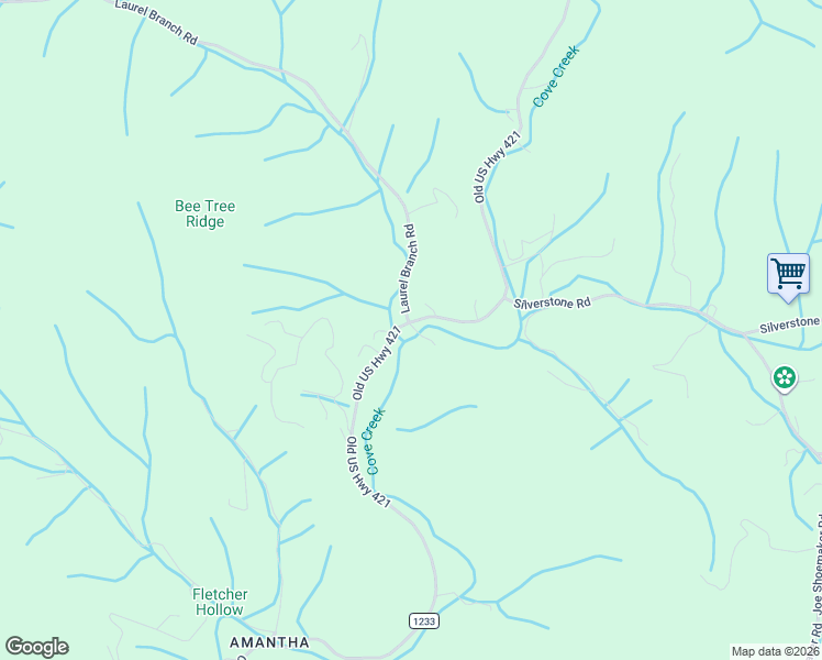 map of restaurants, bars, coffee shops, grocery stores, and more near 3574 Old US Highway 421 in Vilas