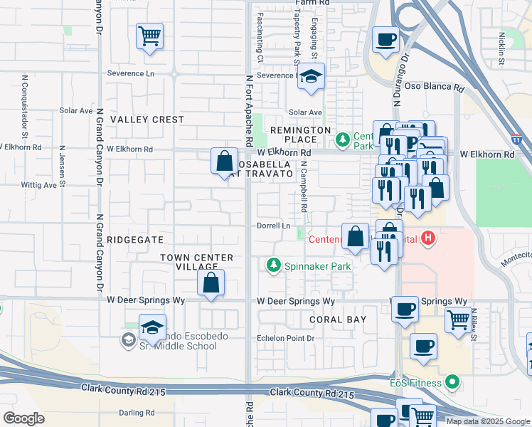 map of restaurants, bars, coffee shops, grocery stores, and more near 9148 Goose Lake Way in Las Vegas
