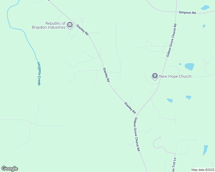 map of restaurants, bars, coffee shops, grocery stores, and more near 842 Stanley Road in Stokesdale