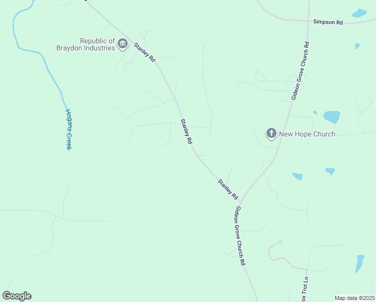 map of restaurants, bars, coffee shops, grocery stores, and more near 842 Stanley Road in Stokesdale