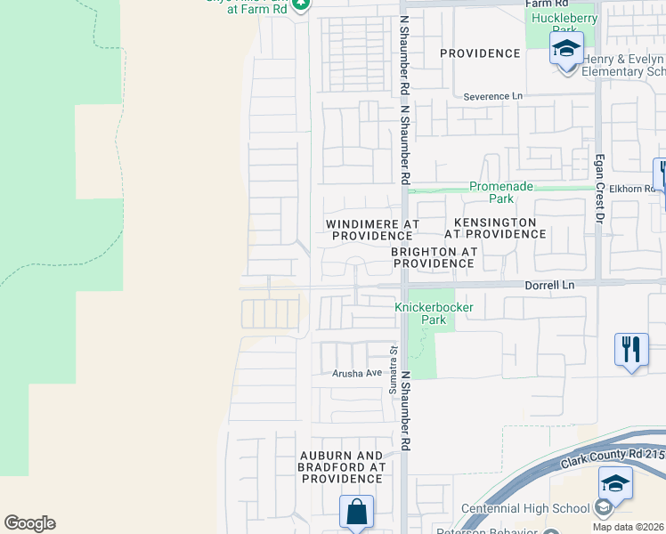map of restaurants, bars, coffee shops, grocery stores, and more near 10833 Elfstrom Avenue in Las Vegas