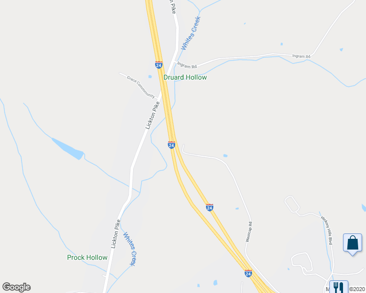 map of restaurants, bars, coffee shops, grocery stores, and more near 4499 Westcap Road in Nashville