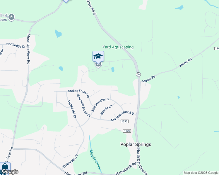 map of restaurants, bars, coffee shops, grocery stores, and more near 205 Partridge Lane in King