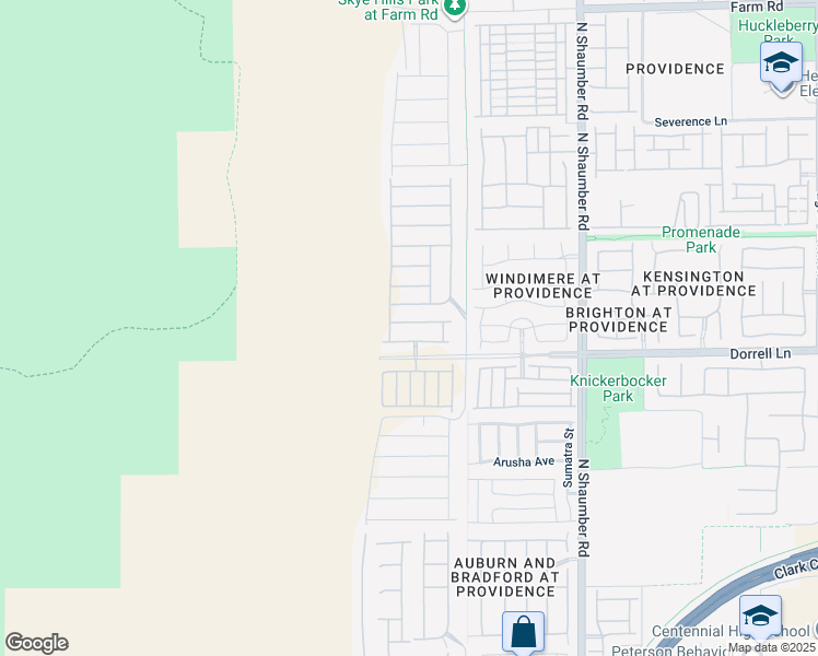 map of restaurants, bars, coffee shops, grocery stores, and more near 10967 Cambridge Lakes Avenue in Las Vegas