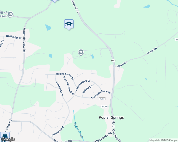 map of restaurants, bars, coffee shops, grocery stores, and more near 205 Partridge Lane in King