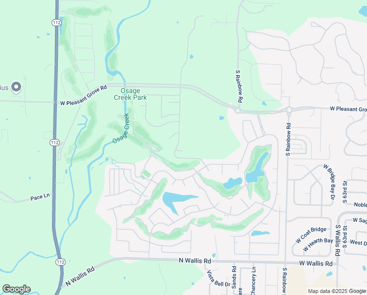 map of restaurants, bars, coffee shops, grocery stores, and more near 7103 West Hillcrest Court in Rogers