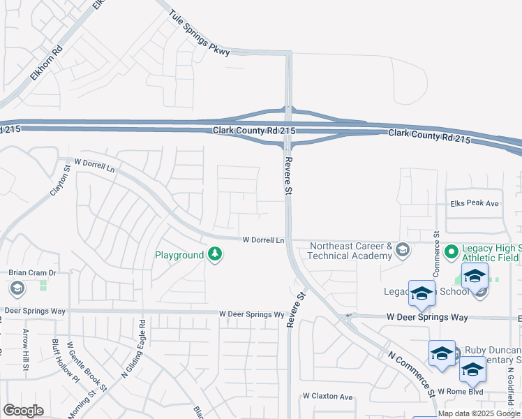 map of restaurants, bars, coffee shops, grocery stores, and more near 7056 Port Stephens Street in North Las Vegas