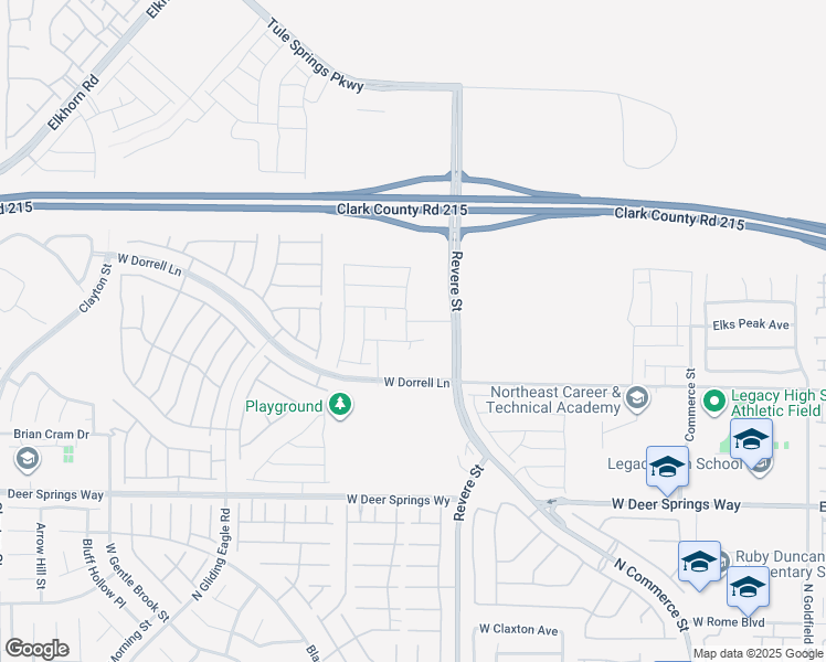 map of restaurants, bars, coffee shops, grocery stores, and more near 7060 Port Stephens Street in North Las Vegas