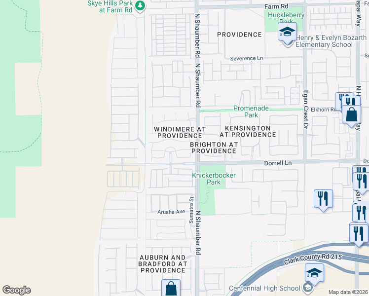 map of restaurants, bars, coffee shops, grocery stores, and more near 10737 Drake Ridge Avenue in Las Vegas