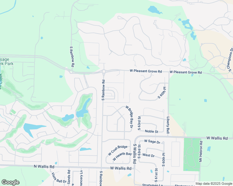 map of restaurants, bars, coffee shops, grocery stores, and more near 5205 South 65th Place in Rogers
