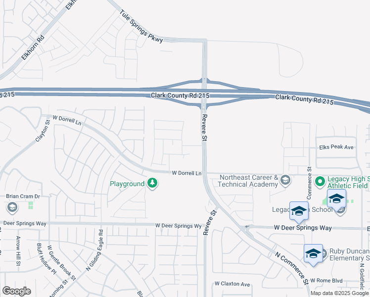 map of restaurants, bars, coffee shops, grocery stores, and more near 7064 Port Stephens Street in North Las Vegas