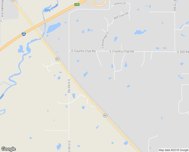map of restaurants, bars, coffee shops, grocery stores, and more near 13232 East 500 Road in Claremore