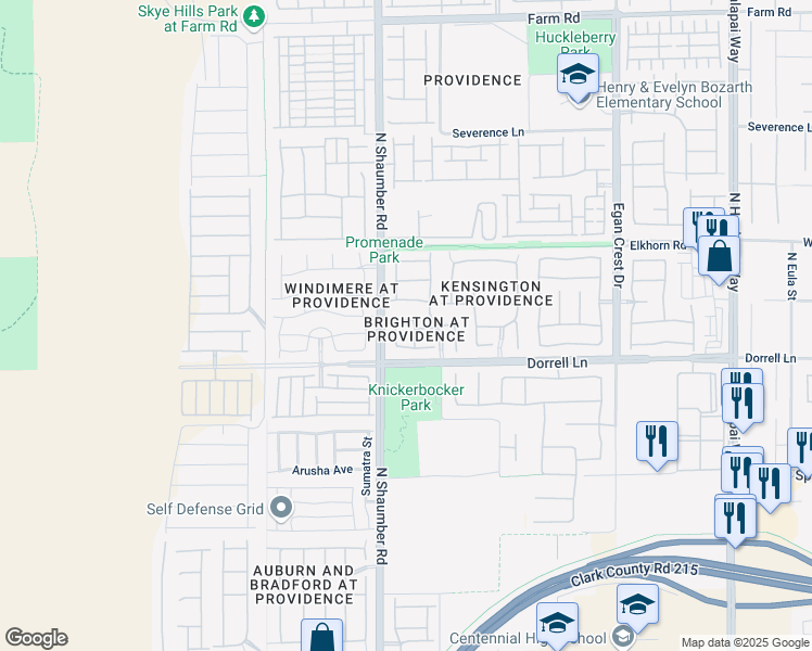 map of restaurants, bars, coffee shops, grocery stores, and more near 10631 Ostend Avenue in Las Vegas
