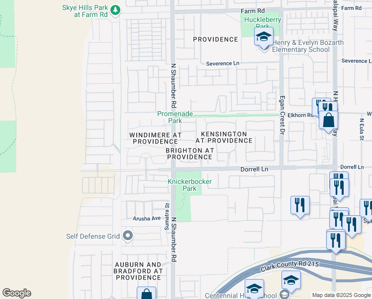 map of restaurants, bars, coffee shops, grocery stores, and more near 10631 Ostend Avenue in Las Vegas