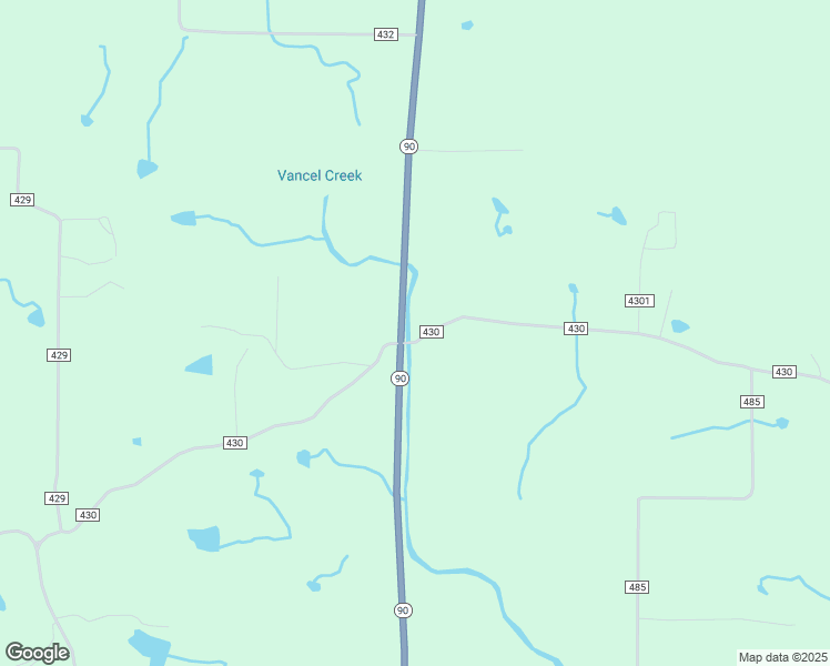 map of restaurants, bars, coffee shops, grocery stores, and more near 1334 County Road 430 in Rector