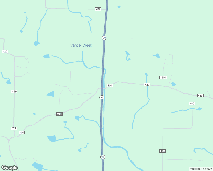 map of restaurants, bars, coffee shops, grocery stores, and more near 1334 County Road 430 in Rector