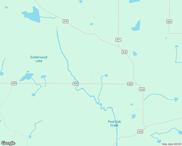 map of restaurants, bars, coffee shops, grocery stores, and more near 797 County Road 420 in Rector