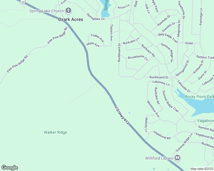 map of restaurants, bars, coffee shops, grocery stores, and more near 1794 U.S. 63 in Williford