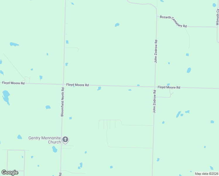 map of restaurants, bars, coffee shops, grocery stores, and more near 22301 Floyd Moore Road in Gentry