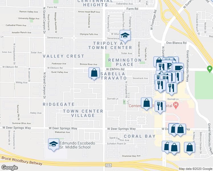 map of restaurants, bars, coffee shops, grocery stores, and more near 9149 Fish Tail Avenue in Las Vegas